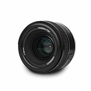 【中古】 YONNUO YN35mm F2ニコンDSLRカメラ用レンズ1 2 AF / MF広角固定/プライムオートフォ