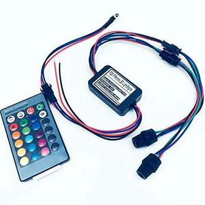 [ used ] rayauto 24 key remote RGB 2?W DC 12?V car Home light side glow light fiber lai painting s il 