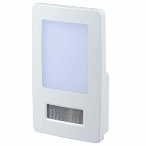 【中古】 オーム電機 LEDナイトライト フットライト 明暗 人感センサー 薄型 白色LED NIT-ALA6JL-WN