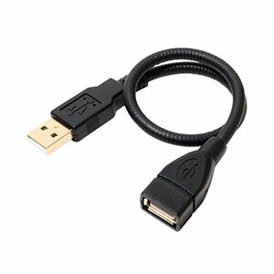 【中古】 ミヨシ フレキシブルなケーブルでUSBポートを固定できる! グースネック USB延長ケーブル 0.3m USB