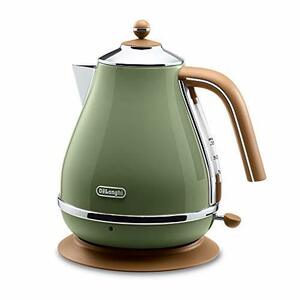 【中古】 デロンギ DeLonghi 電気ケトル ?アイコナ・ヴィンテージ コレクション ?オリーブグリーン 1.0L