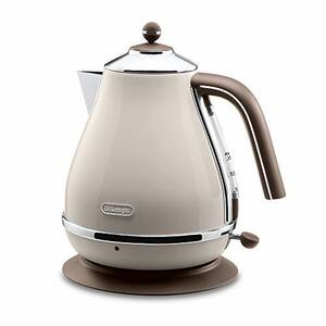 【中古】 DeLonghi デロンギ 電気ケトル アイコナ・ヴィンテージ ?ドルチェベージュ 1.0L ?KBOV120