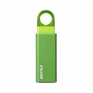 【中古】 BUFFALO バッファロー ノックスライド USB3.1 (Gen1) USBメモリー 16GB グリーン