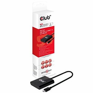 【中古】 Club3D CSV-1546 USB-C - HDMIマルチモニタースプリッター - 2ポートMSTハブ