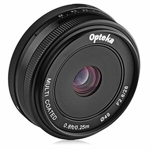 【中古】 Opteka 28mm f 2.8 HD MC マニュアルフォーカス プライムレンズ パナソニック マイクロ