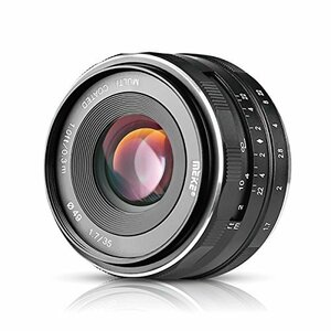 【中古】 Meike 35mm F1.7 大口径マニュアルフォーカスMF固定レンズ SONY EマウントA6000 A6