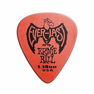 【中古】 ERNIE BALL 9194 ギターピック RED EVERLAST ティアドロップ 1.14mm デルリン
