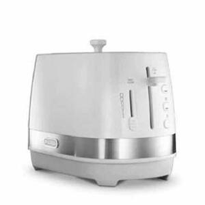 【中古】 デロンギ DeLonghi アクティブ シリーズ ポップアップトースター ホワイト CTLA2003J-W