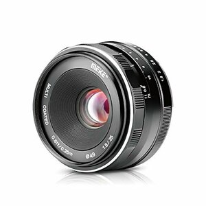 【中古】 Meike 25mm F1.8 大口径広角レンズ マニュアルフォーカスレンズ Olypums Panasoni