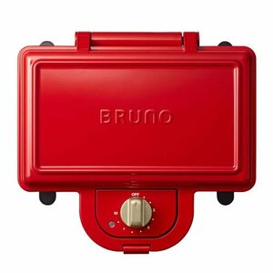 【中古】 ブルーノ BRUNO ホットサンドメーカー 耳まで焼ける 電気 ダブル レッド BOE044-RD