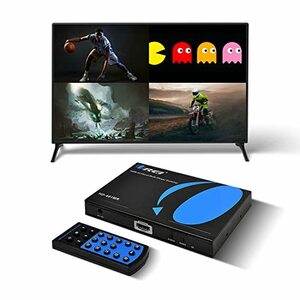 【中古】 Orei PS4 PC Stbの DVD セキュリティカメラ用クワッドマルチビューワ4X1 HDMIスイッチャ