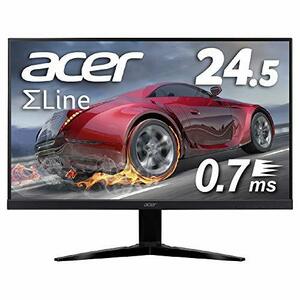 【中古】 acer エイサー ゲーミングモニター SIGMALine 24.5インチ KG251QGbmiix 0.7m