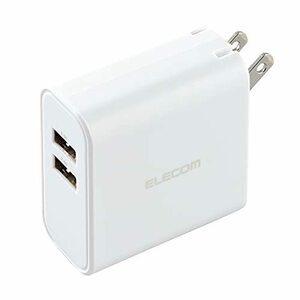 【中古】 エレコム USB コンセント 充電器 合計24W USB-A×2 【 iPhone (iPhone13シリーズ