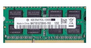【中古】 PC3L-12800S (DDR3-1600) SO-DIMM 4GB ノートPC用メモリ DDR3L mac