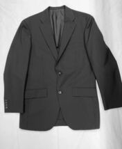 未使用 サマースーツ Y6 清涼快適 スーツ ビジネス スーツ シングルスーツ ブラックストライプ 背抜き サイドベンツ ノータック　130011_画像2