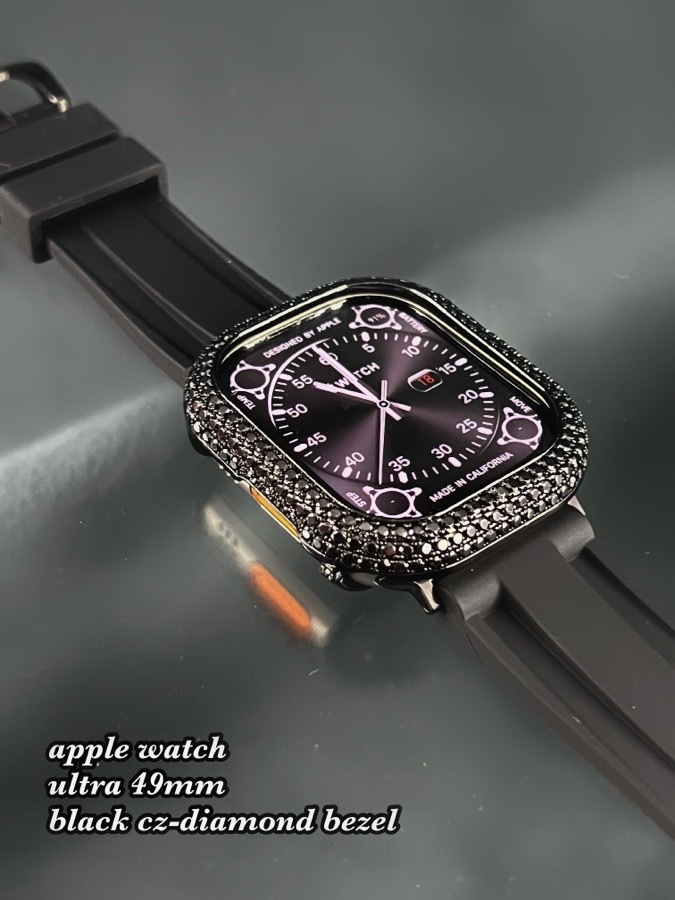 ブラック アップルウォッチ 49mm 49ミリ ウルトラ ultra CZ