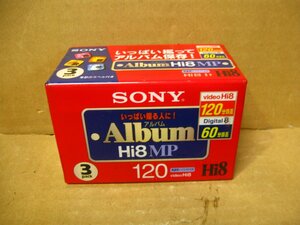 ▽SONY 3P6-120HMPL Hi8MPタイプ 8ミリビデオカセットテープ 120分 3巻パック 新品 ソニー