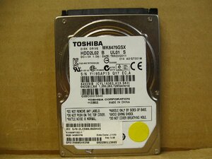 ▽TOSHIBA MK6475GSX 640GB SATA 5400rpm 8MB 2.5型 中古 東芝