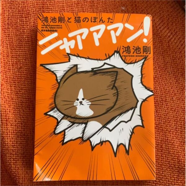 鴻池剛と猫のぽんた ニャアアアン