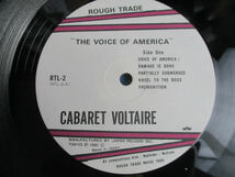 ◆CABARET VOLTAIRE レコード◆ポスター付き THE VOICE OF AMERICA RTL-2 キャバレー・ボルテール LPレコード 洋楽 レア 稀少♪S-120702_画像3