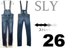 SLY【サロペット】W26 (実74cm) ストレッチ【管26-5】_画像1