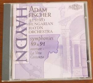 CD輸入盤　ハイドン　交響曲第89番・91番　A.フィッシャー指揮　オーストラリア・ハンガリー・ハイドン管弦楽団　NI5341