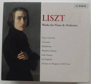 CD4枚組輸入盤　LISZT Works for Piano＆Orchestra　