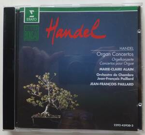 CD輸入盤　HANDEL/ORGAN CONCERTOS/ALAIN/PAILLARD　ヘンデル・オルガン協奏曲　パイヤール室内管弦楽団