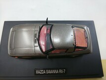 ■ MTECHエムテック 1/43 m4-12-b マツダ サバンナ RX-7 シルバー モデルミニカー_画像5