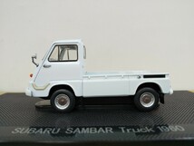 ■ EBBROエブロ 1/43 SUBARU SAMBAR Truck 1960 L.BLUE 43993 スバルサンバトラック 軽トラモデルミニカー　希少_画像1