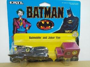 # ERTL Ertl BATMAN Batmobile and Joker Van Set Batman bat Mobil Joker van minicar 