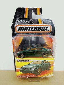 ■ MATCHBOX マッチボックス 1/64ほど Mercedes-Benz CLS 500 ダークグリーン メルセデスベンツ ミニカー