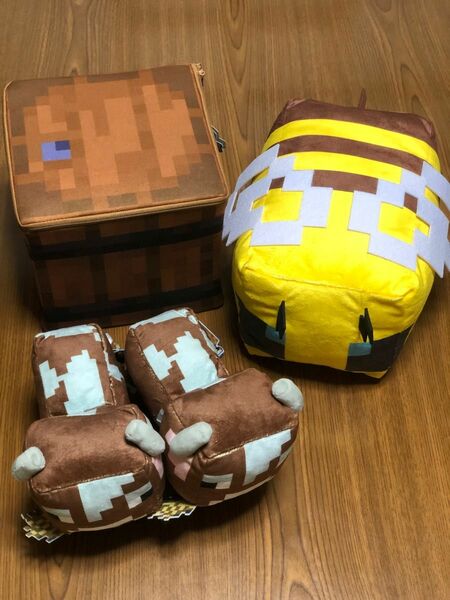 MINECRAFT マイクラ 収納ＢＯＸ BIGぬいぐるみ スプリングデザイン