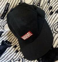 ブラックカラーキャップ【MARVEL マーベル】スナップバック帽子CAP/フリーサイズ(56cm)男女OK♪ユニセックス仕様_画像9