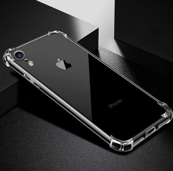 クリアケースセット iphoneXR 全面保護 ガラス 保護フィルム シリコン ケース ストラップホール iphone xr