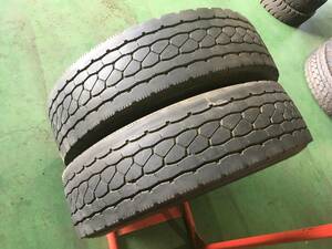 x369-3-6 ☆245/80R17.5 BS エコピアM801 中古タイヤ2本♪ ブリヂストン 2014/17年製！ 225/90R17.5代替サイズ k70