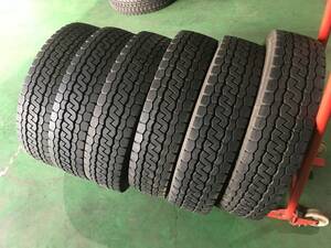 x381-3-6 ☆205/80R17.5 BS M812 中古6本セット♪ ブリヂストン エコピア 2022年製 残溝10ｍｍ！ k180