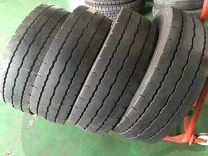 x482-3-7 ☆245/70R19.5 残溝10mm！ダンロップ SP527 中古4本セット！ 2014/2015年製 　k160