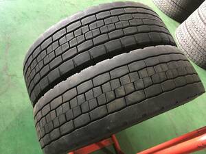 x554-3-7 ☆275/70R22.5 中古2本！ 2018年製　ダンロップ SP680 残溝9ｍｍ♪ k140