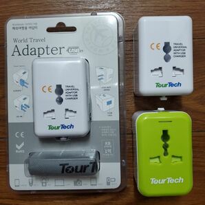 World Travel Adapter 世界対応アダプタ USB TYPE-C　+オマケ2個付き　 ポート