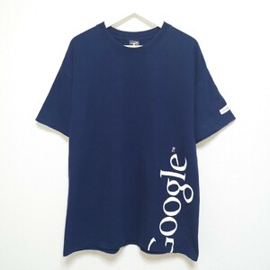 即決 XL 00s Google グーグル Tシャツ Hanes Tシャツ 企業 USA