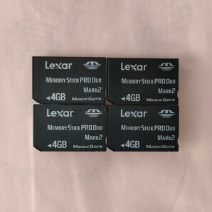 Lexar メモリースティックPRO Duo　4GBx4枚セット