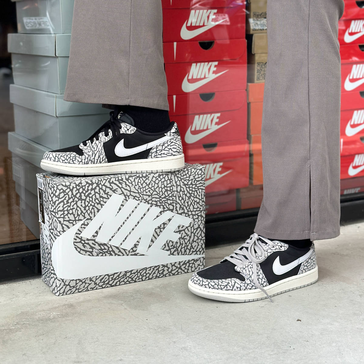 送料無料・27㎝ 】NIKE AIR JORDAN 1 RETRO OG LOW BLACK CEMENT