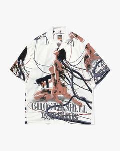 本物 wacko maria 攻殻機動隊 ghost in the shell aloha shirt アロハ シャツ ワコマリア アニメ コラボ s m anime