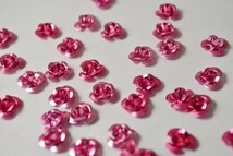 アルミ薔薇 ピンク レジン 10mm 12個 ピアス イヤリング パーツ ハンドメイド ビーズクラブ_画像2