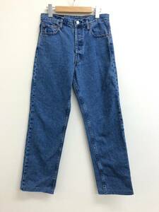 □Levi's 501 デニムパンツ 青 W31L36 リーバイス レディース ヴィンテージ USA製 ボタンフライ 複数落札同梱OK B230731-306