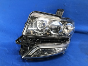 ホンダ N-BOXカスタム JF1 左ヘッドライト KOITO 100-62038 HID イルミネーション=青 刻印：4 前期 [H-2348]