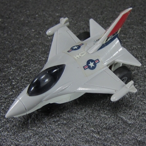 日本製 初期 プレーンチョロＱ Ｑジェット QJ-02 U.S.A.F F16 FALCAN 灰 絶版