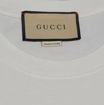 即決 現行品 定価71,500円 グッチ GUCCI ロゴ プリント オーバーサイズ Tシャツ クリーニング済み_画像4