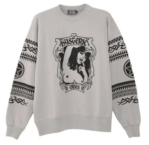  prompt decision new goods 23SS new work Hysteric Glamour girl print sweat sweatshirt free shipping R-B22